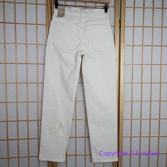 NEW Madewell Mid-Rise Perfect Vintage Straight Jean in Tile White, 25 - Picture 10 of 16